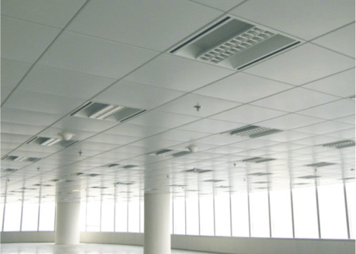 E moderne a formé le plafond perforé en métal de crochet le plafond acoustique que décoratif couvre de tuiles 300mm x 1200mm